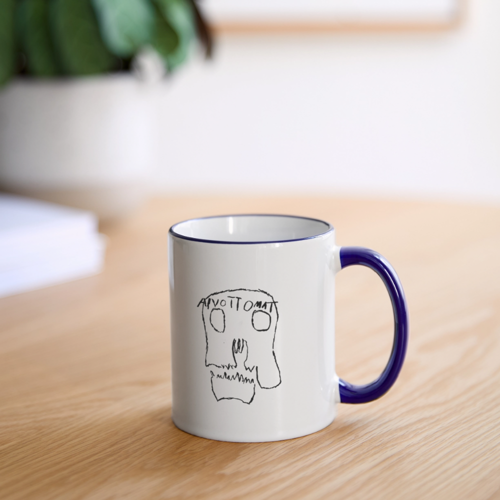 Aivottomat muki - valkoinen/koboltinsininen