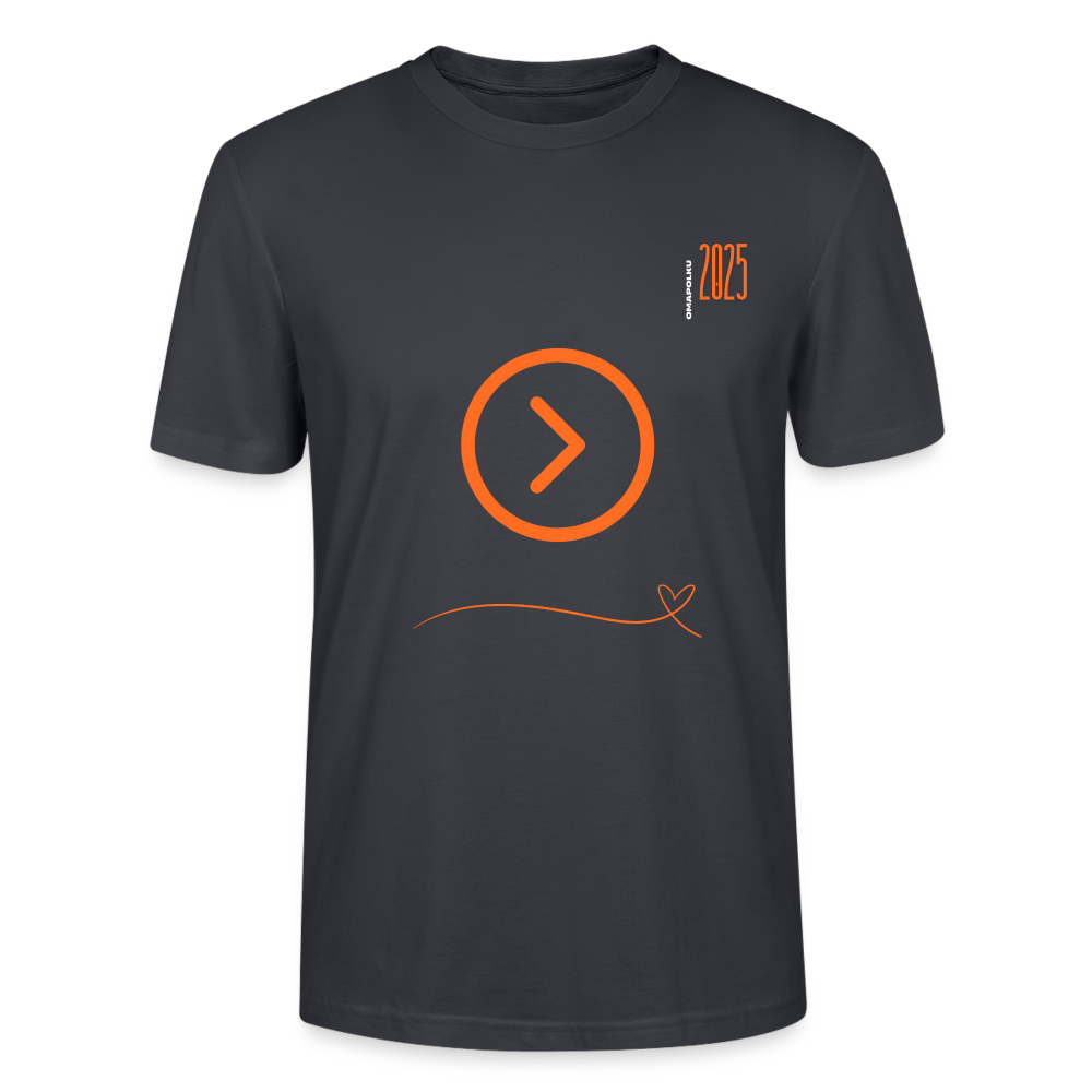 OmaPolun vuosipaita 2025 unisex t-paita - tummanharmaansininen