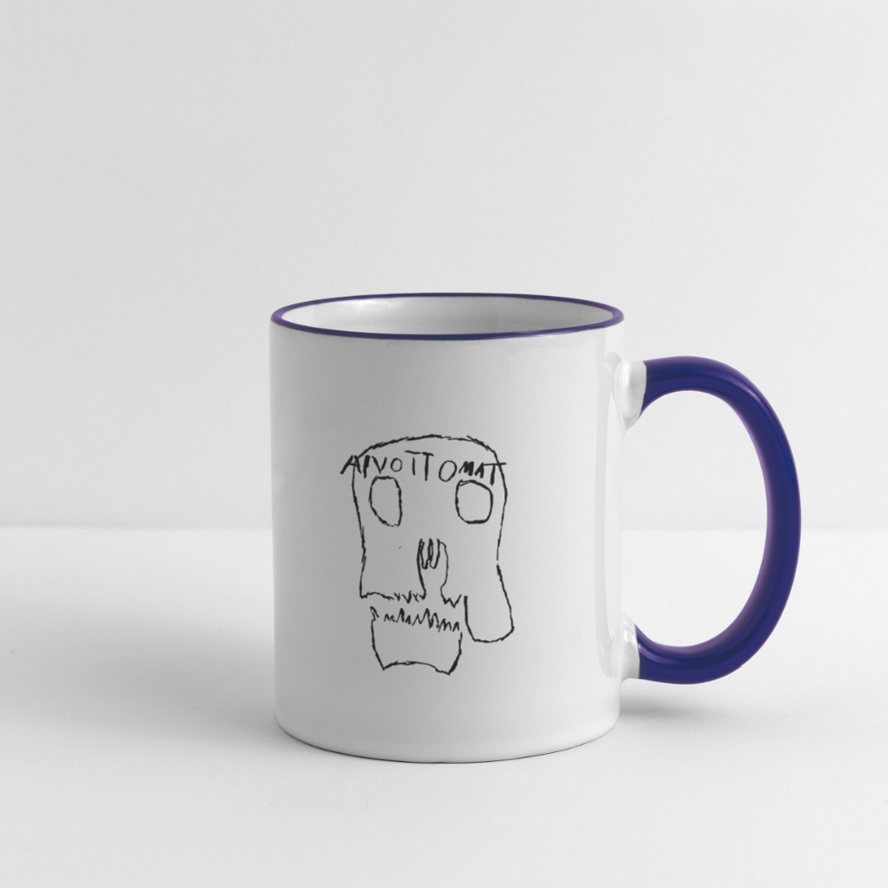 Aivottomat muki - valkoinen/koboltinsininen