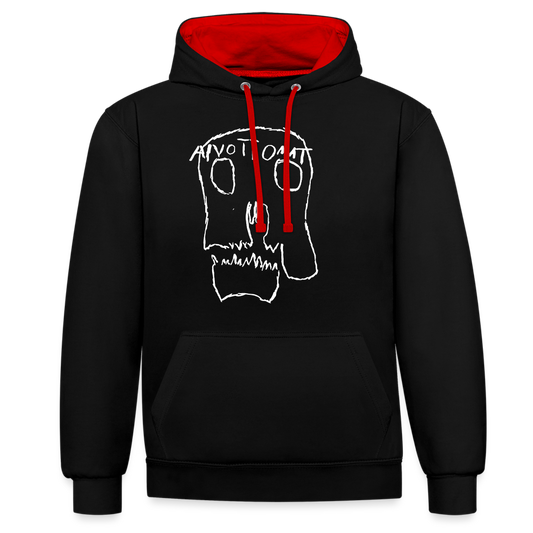 Aivottomat Unisex-huppari kaikille! - musta/punainen