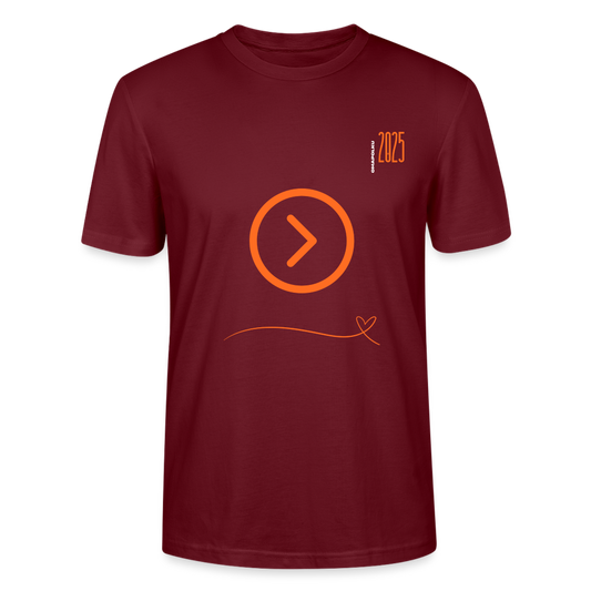 OmaPolun vuosipaita 2025 unisex t-paita - burgundin punainen